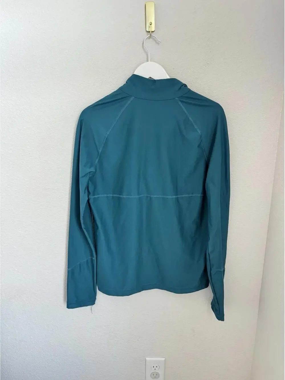 Obermeyer Flex 1/4 Quarter Zip Base Layer‎ Top Men's Teal Blue Agave Small S